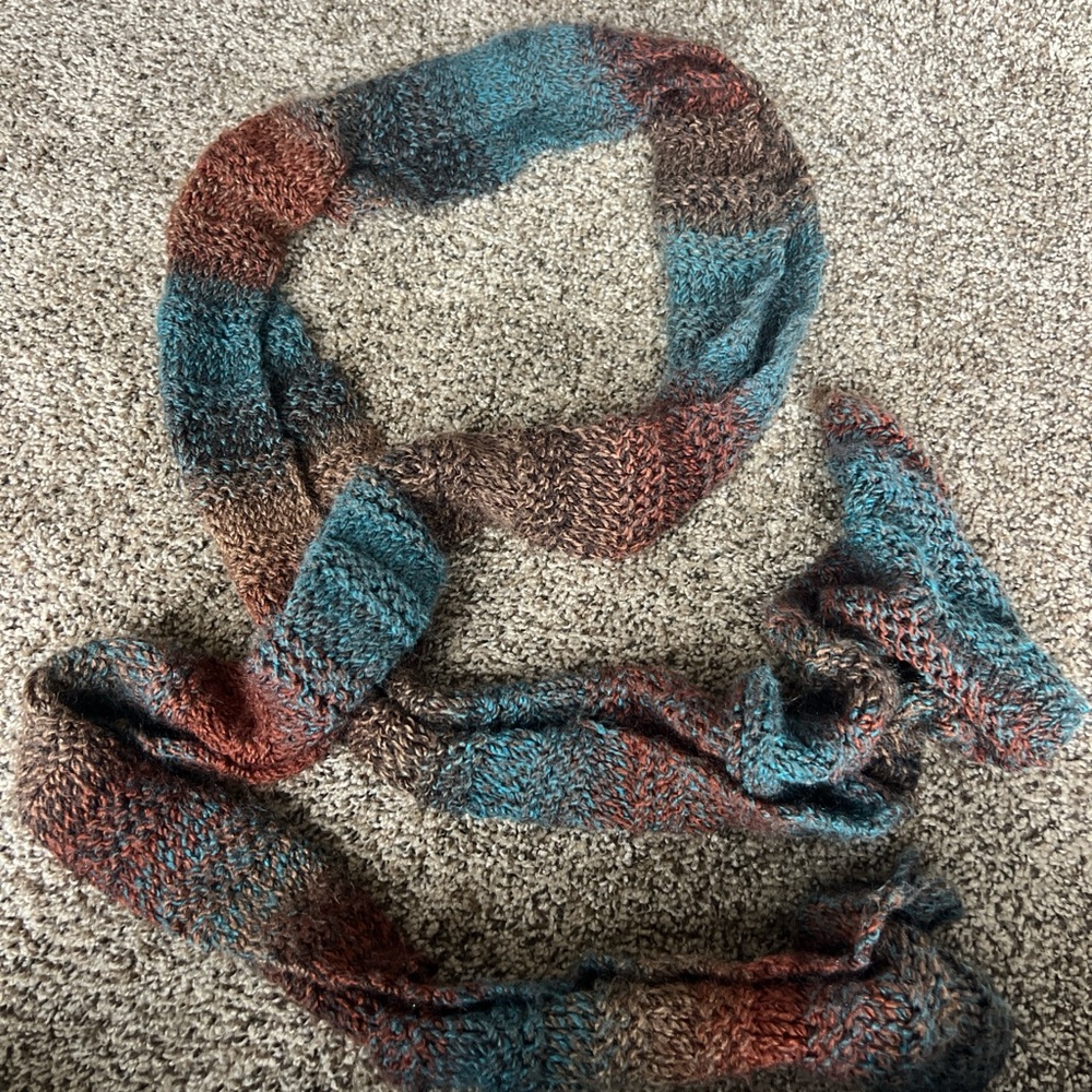 Handmade Multicolor Knit Scarf